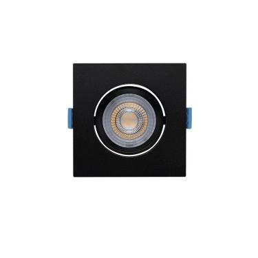 Imagem de Spot De Led De Embutir Recuado Stella Easy Evo Mr16 Quadrado 4,5w Bivolt Preto - 3000k - Luz Amarela
