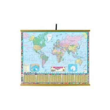 Imagem de Mapas Educativos - Mundo Político 900x1200mm - Sonho de Criança