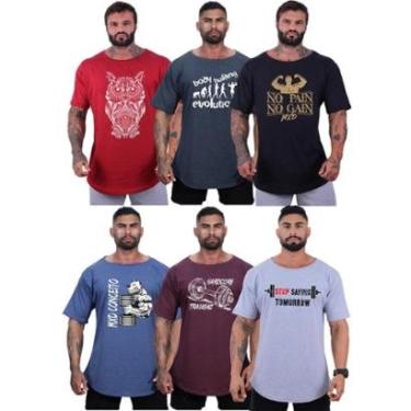 Imagem de Kit 6 Camisetas Morcegão Masculina MXD Conceito Fitness Academia Musculação-Masculino