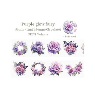 Imagem de Adesivos Florais De 50mm 2m Em PET Para Scrapbook, Decoração De Colage