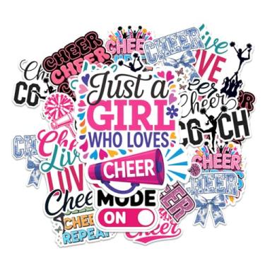 Imagem de 10 adesivos de torcida, adesivos de líder de torcida, adesivo de torcida de equipe, adesivo de torcida motivacional, decalque de vinil positivo à prova d'água para laptop, garrafa de água, copo