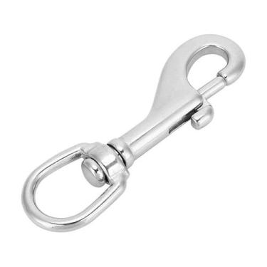 Imagem de Mosquetão Gancho com Destorcedor para Capota Inox 316 72mm - Genérica