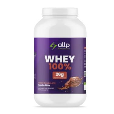 Imagem de ALLP SUPPLEMENTS Whey Protein 100% Concentrado, 26g Proteína por Dose, 900g, Sabores Chocolate, Morango e Baunilha, Ganho de Massa Muscular (Chocolate)