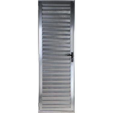 Imagem de Porta De Alumínio Palheta Ventilada 2,10 X 1,00 Direita Linha All Soft