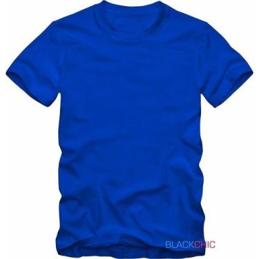 Imagem de Camiseta Masculina Lisa Básica Algodão Manga Curta Sem Estampa Cores E
