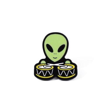Imagem de Brooch Pins Cartoon Alien com tema musical de bateria - Yiweisai