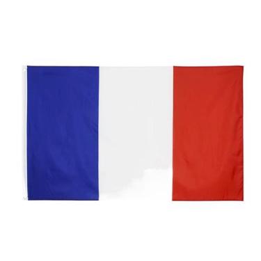 Imagem de Bandeira nacional de poliéster de 150x90cm da França - Yiweisai