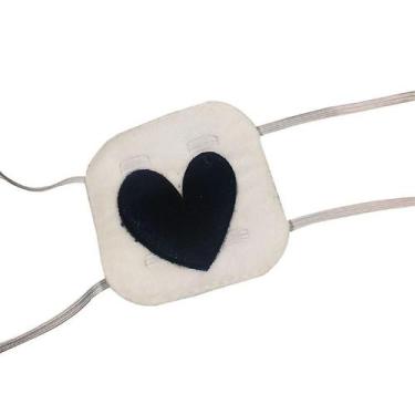 Imagem de Máscara de olhos branca Blindfold Anime Cosplay com padrão d - Gloome 