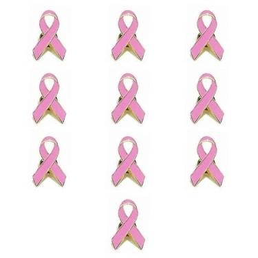 Imagem de Conjunto de broches, joias femininas, fita rosa esmaltada x10 - Gloome