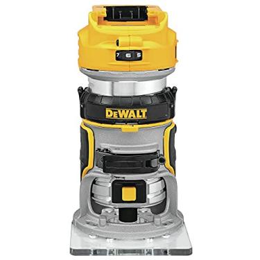 Imagem de Dewalt Tupia Compacta, 7 Controles de Velocidade, Ideal para Trabalhos em Artesanatos e Marcenarias, Modelo DCW600B, Sem Bateria e Sem Carregador, 20V MAX XR