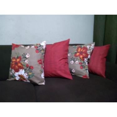 Imagem de Kit 4 Capas Almofadas Com Ziper Oculto Lindas Decorativas Sala Sofá Nã