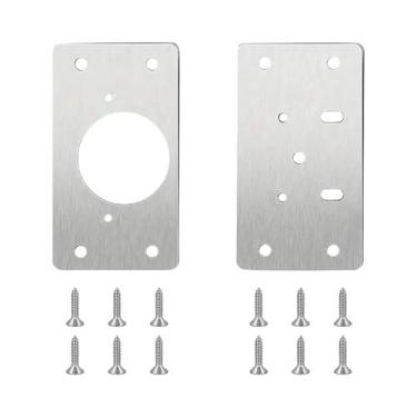 Imagem de Kit De Reparo De Dobradiças De Porta De Armário Em Aço Inoxidável 10 P
