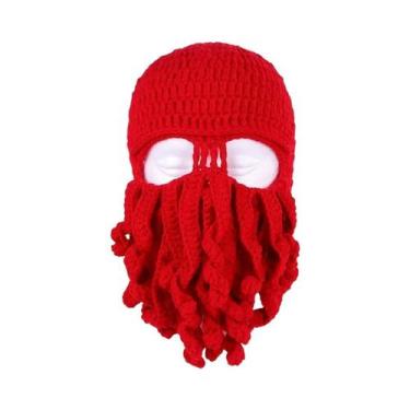 Imagem de Chapéu De Lã Artesanal Unissex Com Design De Polvo - Gorro Casual, Mod