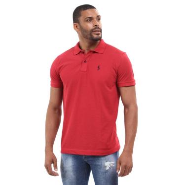 Imagem de Camisa Polo Masculina Piquet Algodão Casual