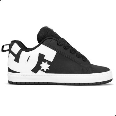 Imagem de Tênis DC Shoes New Court Graffik SD Unissex | Preto Branco-Unissex