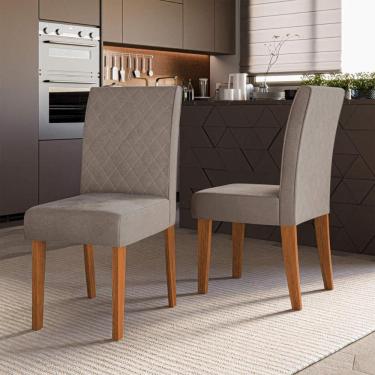 Imagem de Kit 2 Cadeiras de Jantar Estofadas Multimóveis CR50254