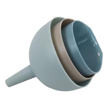 Imagem de Conjunto Funil De Plástico 3 Peças Para Cozinha Com Suporte