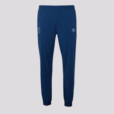 Imagem de Calça Umbro Santos Viagem 2024 Azul-Masculino