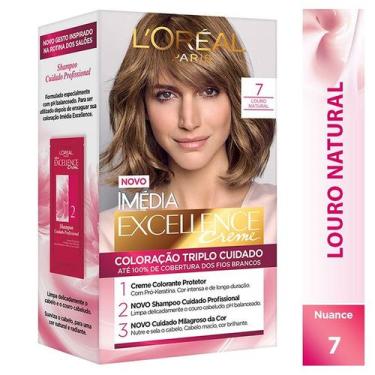 Imagem de Tintura L'Oreal Imedia Excellence Creme Nº 7 Louro Natural - LOREAL TI