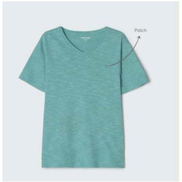 Imagem de Camiseta Básica Infantil Menino Flamê Em Decote V - Hering, 12