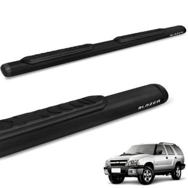 Imagem de Estribo Lateral Blazer 2001 a 2011 Oblongo Oval Preto Track