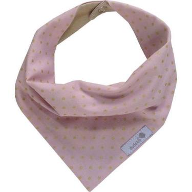 Imagem de Babador bandana poa dourado - Dudsbb