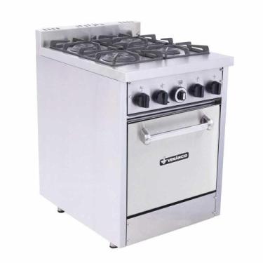 Imagem de Fogão a Gás Industrial com Forno Don Bidone 4 Bocas FDB4F - Venâncio -