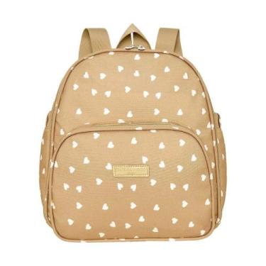 Imagem de Mochila de Maternidade Pirulitando Baby Viver Caramelo, Creme