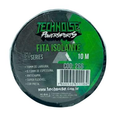 Imagem de Fita Isolante Antichama 19mm 10 Metros Alta Aderência Resistente a Umidade Preto Technoise