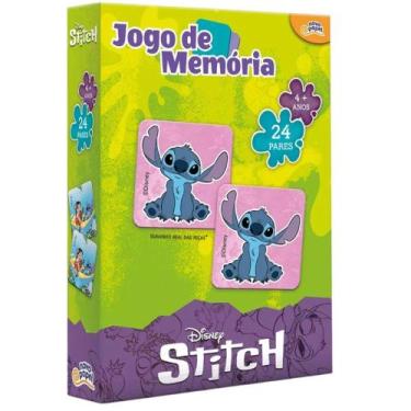 Imagem de Jogo da Memória Stitch Disney 24 Pares 48 Peças - Toyster