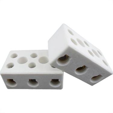 Imagem de Conector Interneed Porcelana 16Mm Trifasico - Kit C/10 Unidades