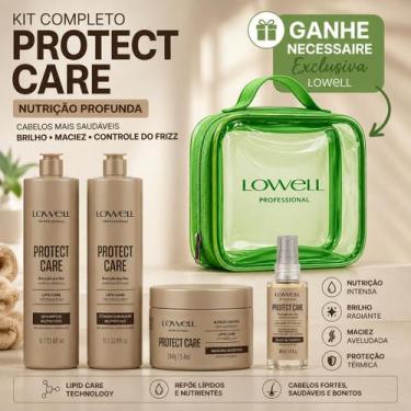 Imagem de Lowell Protect Care Shampoo 1l Cd 1l Mascara 240g e Oleo 30ml
