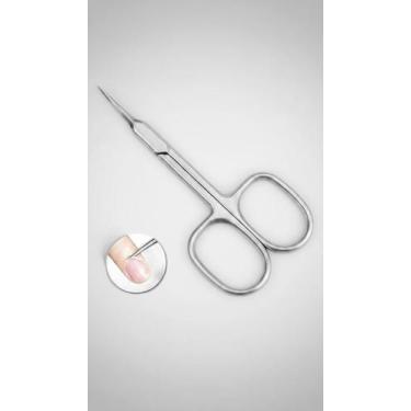 Imagem de Tesoura para Cutícula Curva Inox Afiada - Congratulations Store