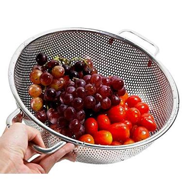 Imagem de Desconhecido Escorredor de Alimentos Arroz Massa Macarrão Inox 22 cm x 12 cm x 8 cm