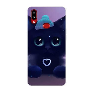 Imagem de Para Samsung A10S Capa de Silicone Macio Capa de Telefone para Samsung Galaxy A10S GalaxyA10S A 10S A107F Flor Cat, NO.54, Para Samsung A10S