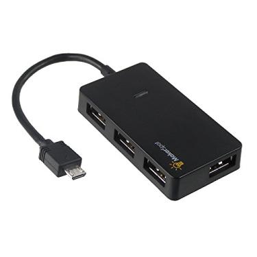 Imagem de MakerSpot Micro USB OTG Hub para Raspberry Pi Zero 4 portas sincronização de alta velocidade e cabo de extensão de carregamento Dongle também funciona com tablet Android Raspbian Jessie Linux