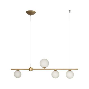 Imagem de Pendente Orbit Branco Dourado 4 Globos Pdh1539 Studioluce St2423