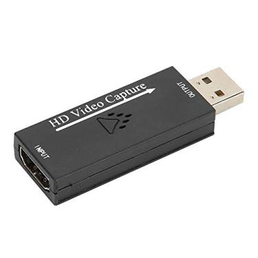 Imagem de Placa de captura de vídeo, 4K USB2.0 para HDMI HD 1080P@ Caixa de gravação adaptador de cartão de captura de jogo Plug and Play para transmissão ao vivo