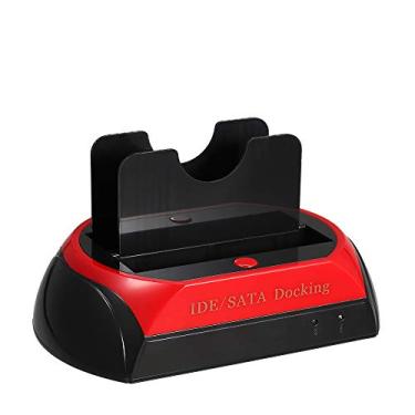 Imagem de Qudai HDD Docking Station dupla base de estação de ancoragem de disco rígido para 2.5 polegadas 3.5 polegadas IDE/SATA USB 2.0 BD