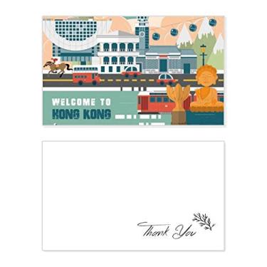 Imagem de Bem-vindo a Hong Kong China Cartão de agradecimento Aniversário Saudação Casamento Reconhecimento