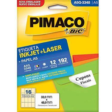 Imagem de Etiqueta Pimaco Inkjet + Laser - A5Q-3348 06874