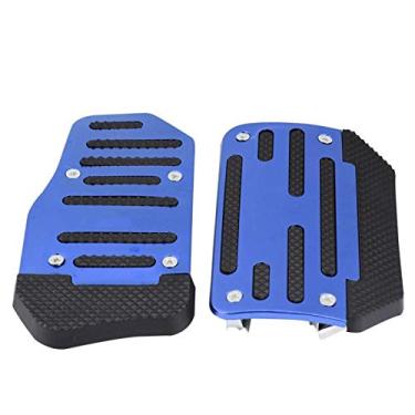 Imagem de Tampa do pedal de freio ?¡§o?Liga antiderrapante capa do pedal de freio para veículos automáticos em pedais de carro e acessórios de pedal (azul) capas de pedal automáticas F150