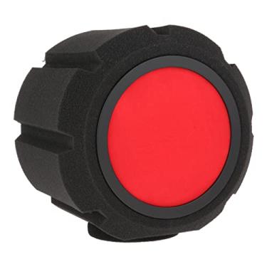 Imagem de Filtro Acústico de Tela de Microfone Escudo de Isolamento de Pára- Profissional com Capa de Malha, Vermelho Padrão