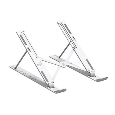 Imagem de Suporte de Mesa Portátil para Notebook/Laptop de 10" a 17,3", 10 Níveis de Regulagem, Dobrável, Inclui Bolsa de Transporte, Branco, NTB8520W, ELG