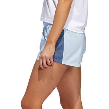 Imagem de adidas Women's 3-Stripes Perforated Shorts (Tech Ink/Glow Blue, L)
