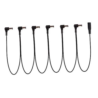 Imagem de Vaveren Cabo de alimentação Daisy Chain, cabos de pedal de de guitarra elétrica Bass Patch Wire Cable Effector Cabo de alimentação para sistemas de, 6 vias