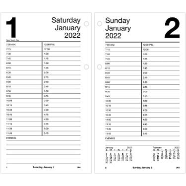 Imagem de AT-A-GLANCE Recarga de calendário diário de mesa 2022 da AT-A-GLANCE, 10,8 cm x 20,32 cm, folhas soltas (E21050)