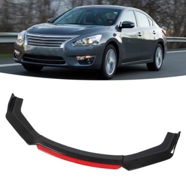 Imagem de Brilluxa 6 PCS Conjunto de spoiler de pára-choque dianteiro Padrão de fibra de carbono Reduz a resistência ao vento Universal Inferior Queixo Difusor Capa de acabamento para