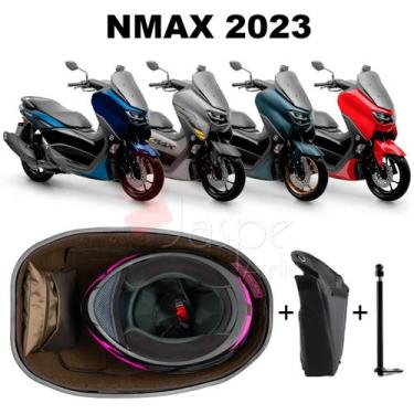 Imagem de Forro Nmax 2023 Connected Standard Marrom Guidão + 1 Antena - Jaspe At