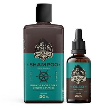 Imagem de Kit shampoo e óleo para barba don alcides calico jack